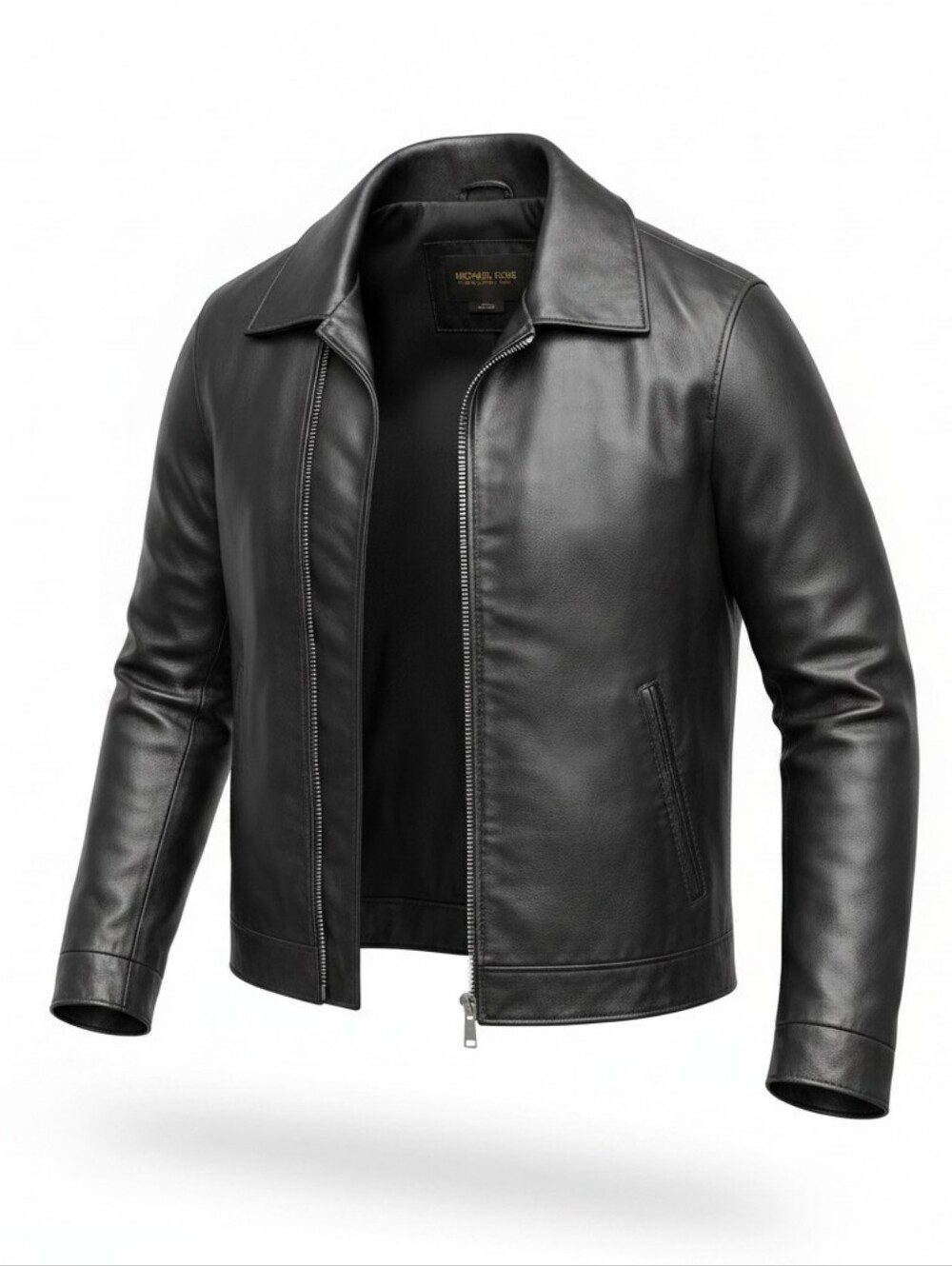 Women's Black Leather Michael Lawrence Vintage Jacket